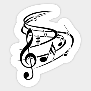 Music notes design Sticker